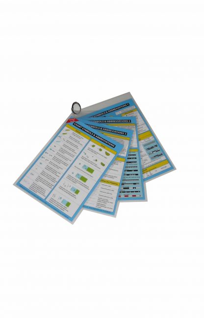 Product image showing Chart symbols and Abbreviations Cockpit Card set